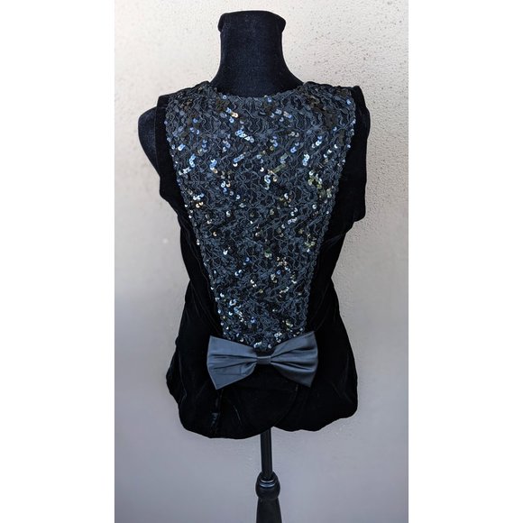 💜✨Black Velvet w/Lace Set - Back View - Picture 6 of 10